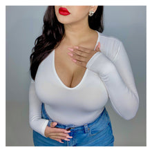 Load image into Gallery viewer, Forever bodysuit-white
