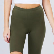 Classic biker shorts-olive